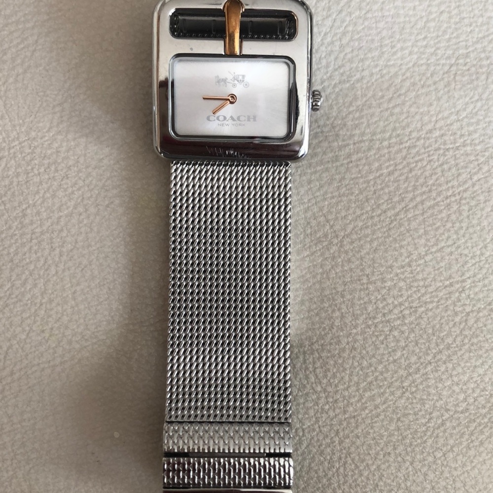 Coach watch silver